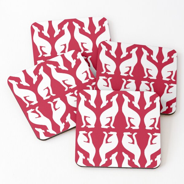 Item preview, Greyhound Pattern: Merlot & White designed and sold by HiNoonStudio.