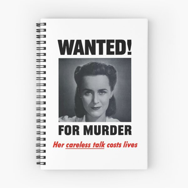 Item preview, Wanted For Murder - Her Careless Talk Costs Lives designed and sold by warishellstore.