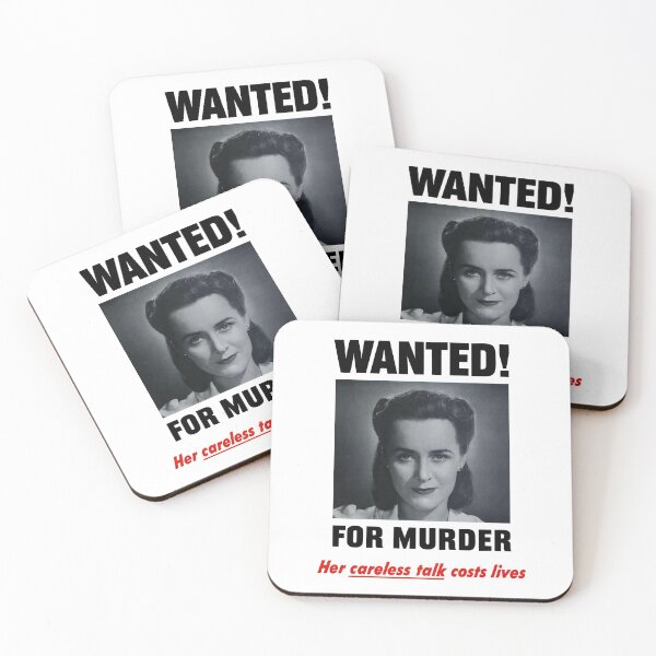 Item preview, Wanted For Murder - Her Careless Talk Costs Lives designed and sold by warishellstore.