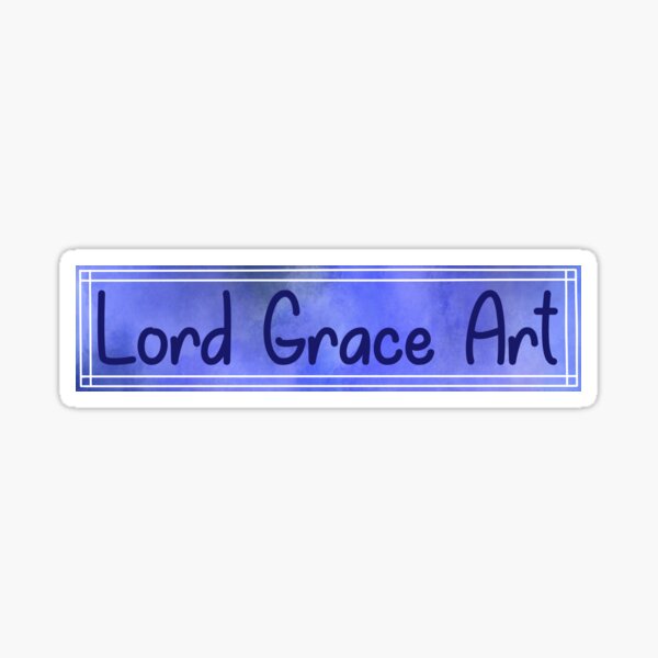 Item preview, Lord Grace Art Tag- Blue designed and sold by LordGraceArt.