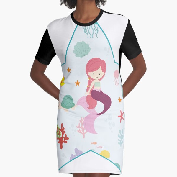SMALL SIRENA IN STAR Graphic T-Shirt Dress