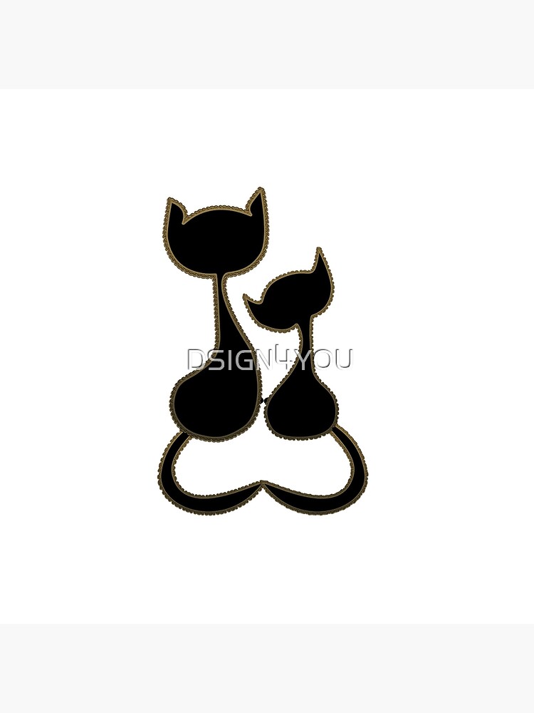 Thumbnail 4 von 4, Kissen, Katzen verliebt designt und verkauft von DSIGN4YOU.