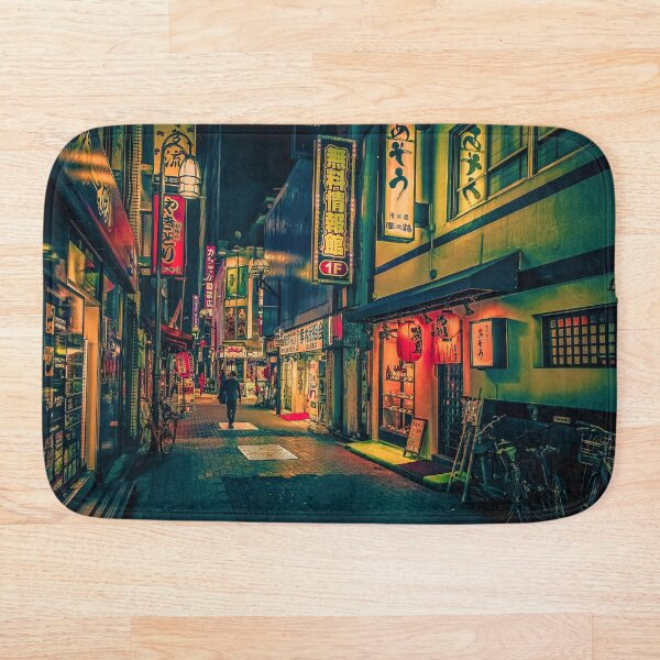 Suspiria- Japan Night Photo Bath Mat