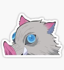 Inosuke Hashibira Peeker | Demon Slayer Sticker