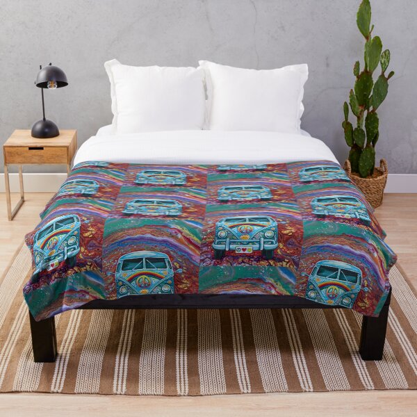 Groovy Bus Throw Blanket