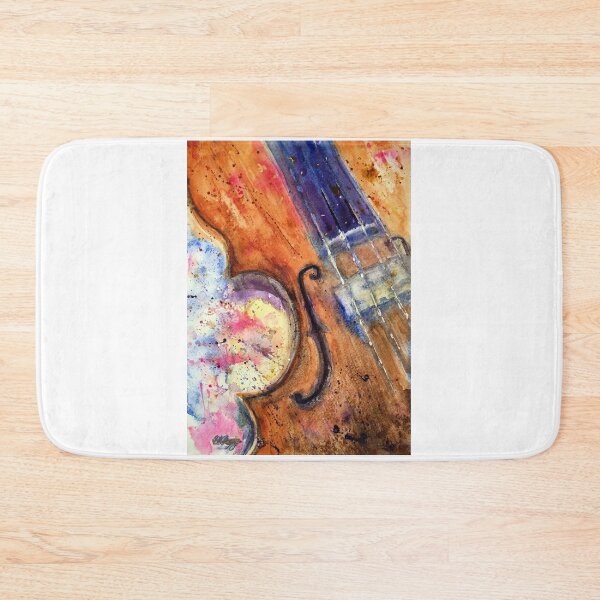 Item preview, Euphoric Strings: Watercolour Painting of a Violin designed and sold by Double Dutch Designs.