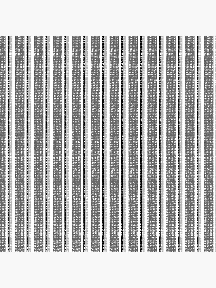 "Distressed Black and white pinstripe Pattern" Throw Pillow for Sale by