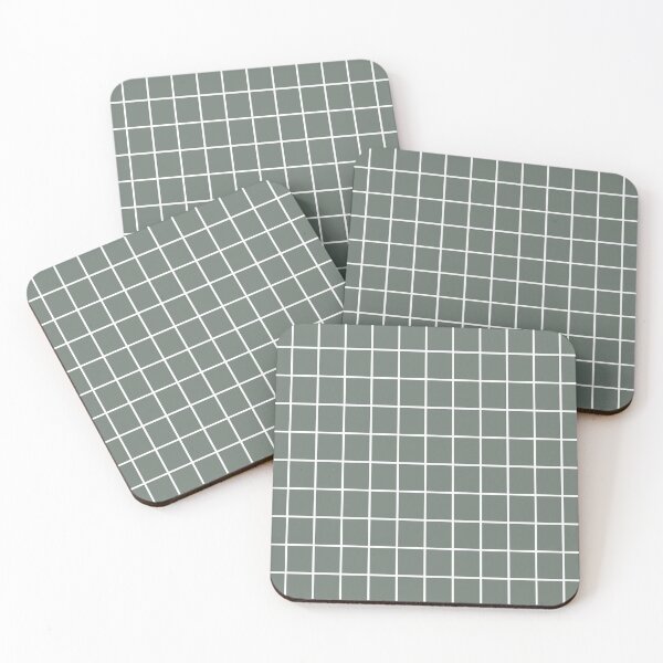 Item preview, Thin White Grid on Dark Blue Background Pattern designed and sold by elmma design.