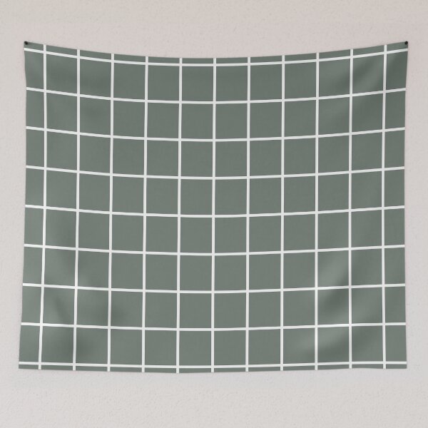 Item preview, Thin White Grid on Dark Blue Background Pattern designed and sold by elmma design.