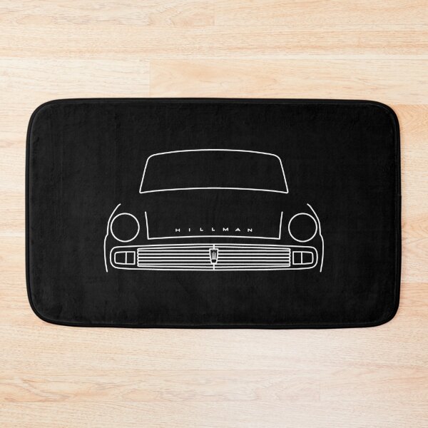 Item preview, Hillman Minx Series VI classic car outline graphic (white) designed and sold by soitwouldseem.
