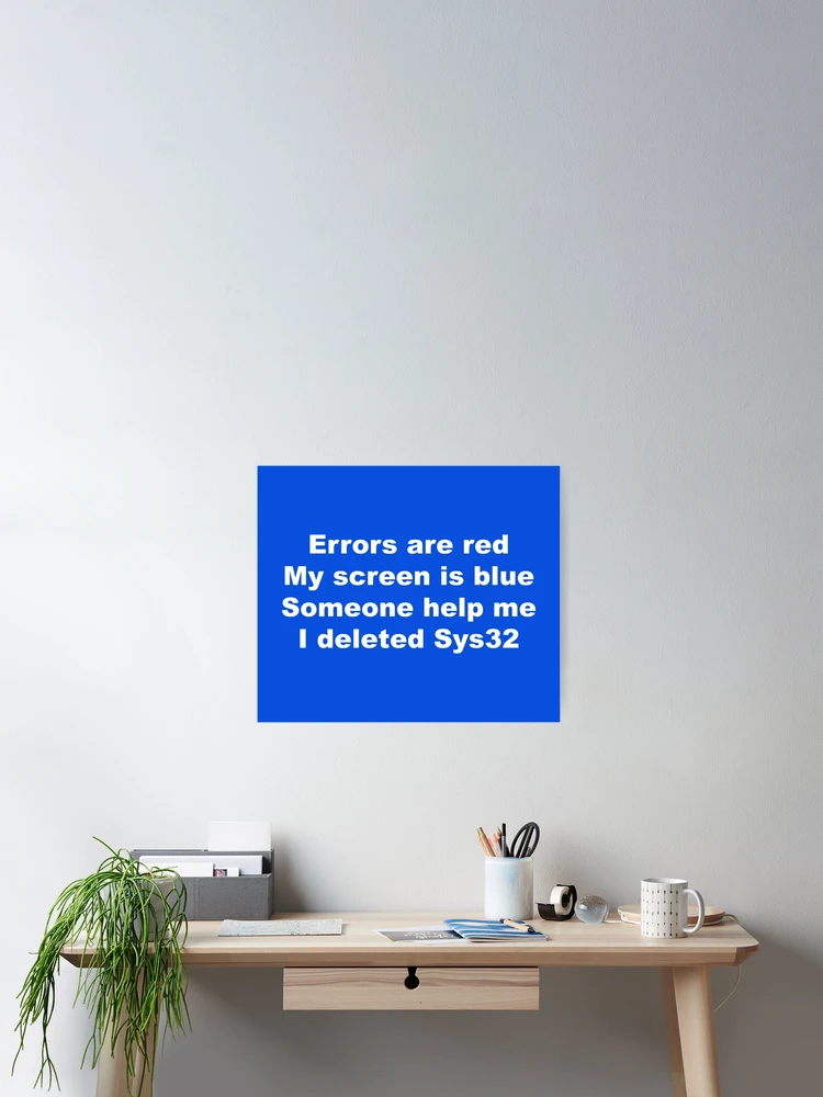 Thumbnail 2 of 3, Poster, Programmer Humor - Sys 32 designed and sold by DigitalCleo.