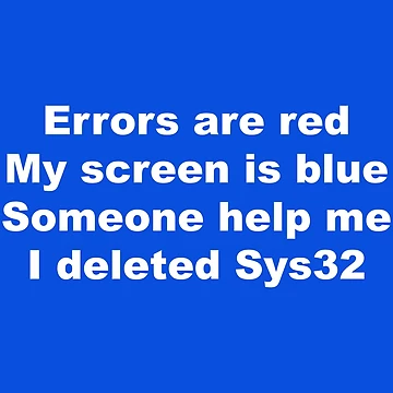 Artwork thumbnail, Programmer Humor - Sys 32 by DigitalCleo