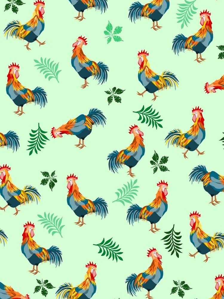 Thumbnail 4 of 4, Samsung Galaxy Phone Case, Rooster Pattern designed and sold by ekpatterns.