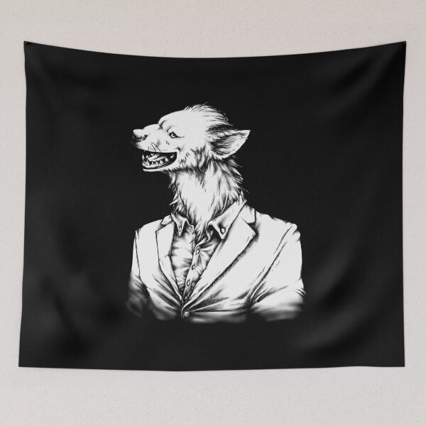 Item preview, Hyena in a Suit (dark background) designed and sold by MMMSdesigns.