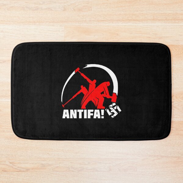 Item preview, Antifa Worker Smashing Swastika Logo designed and sold by Inclusivitees.