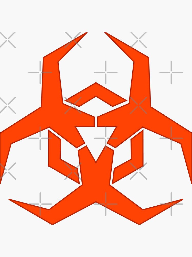 "Biohazard Symbol Sharp" Sticker for Sale by ChevDesign Redbubble