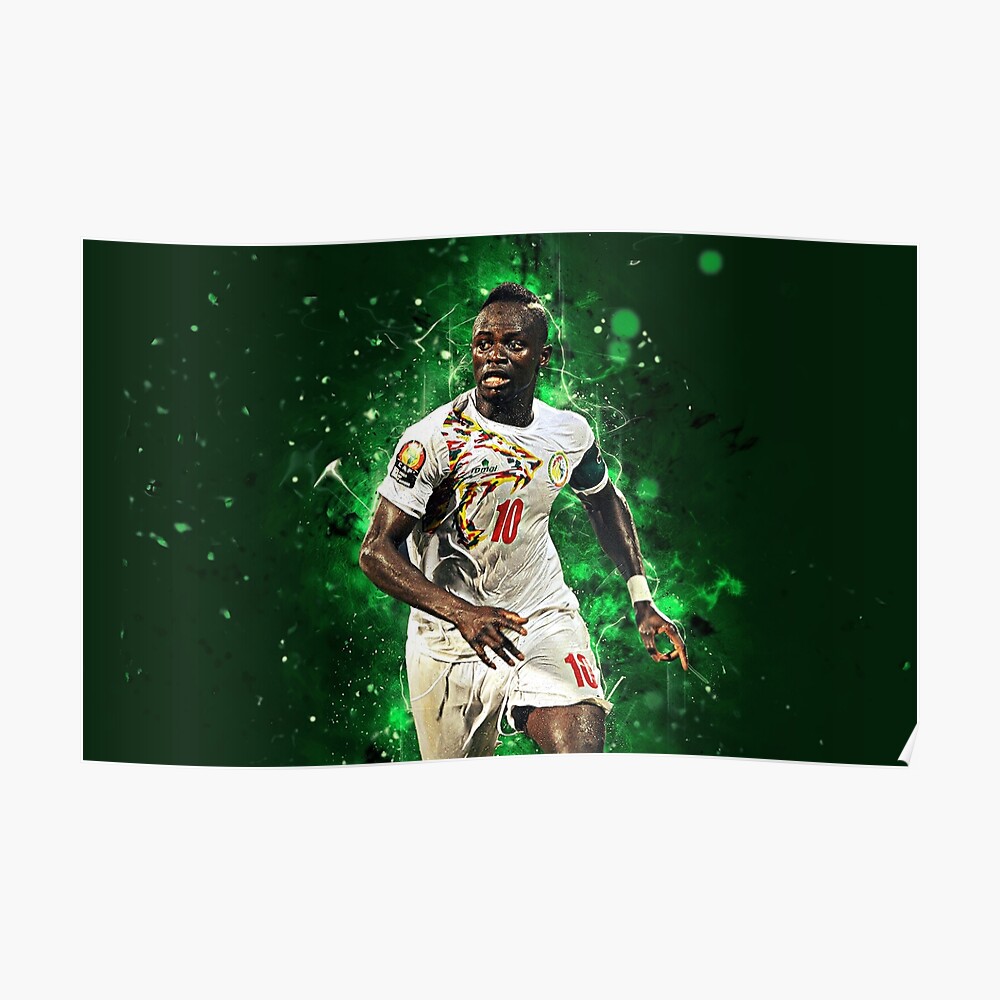 Sadio Mane 17 Poster By Mitchelkirby Redbubble