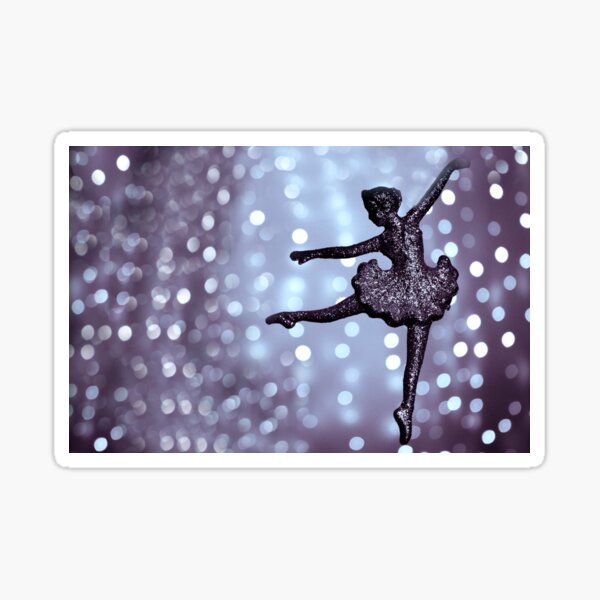 Ballet dancer on bright background Sticker