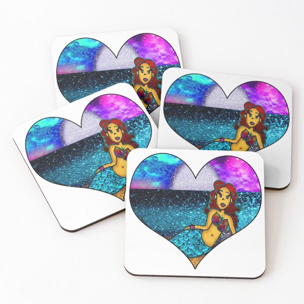 Item preview, Beautiful Brown Red Haired Mermaid  designed and sold by artbyomega.