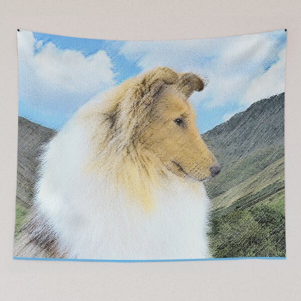 Item preview, Collie in Mountains (Rough) designed and sold by alpendesigns.