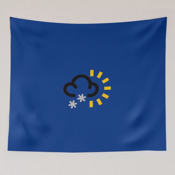 Item preview, Snow and Sun !?, Weather Forecast Symbol - Snowy Sunshine, Sunny Weather Forecaster TV News Signs, Unusual, Retro, Different Design designed and sold by granimatedesign.