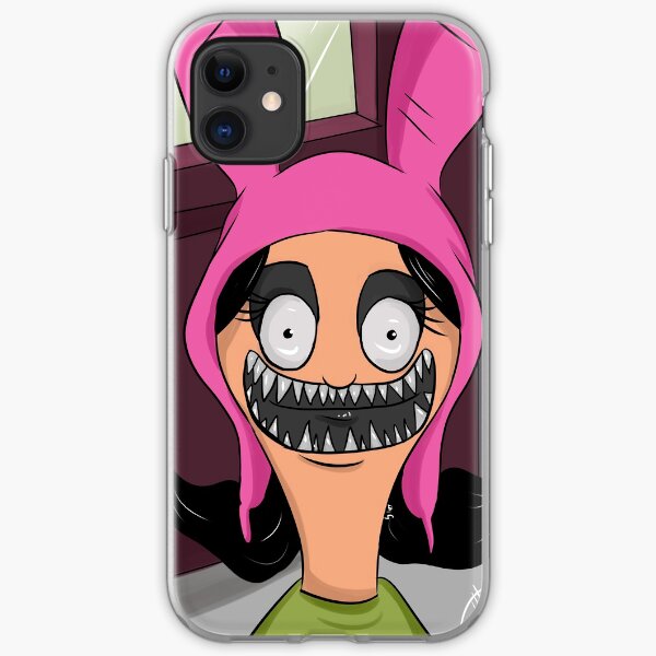 Cartoon Pink Bunny Ears Girl iPhone Soft Case