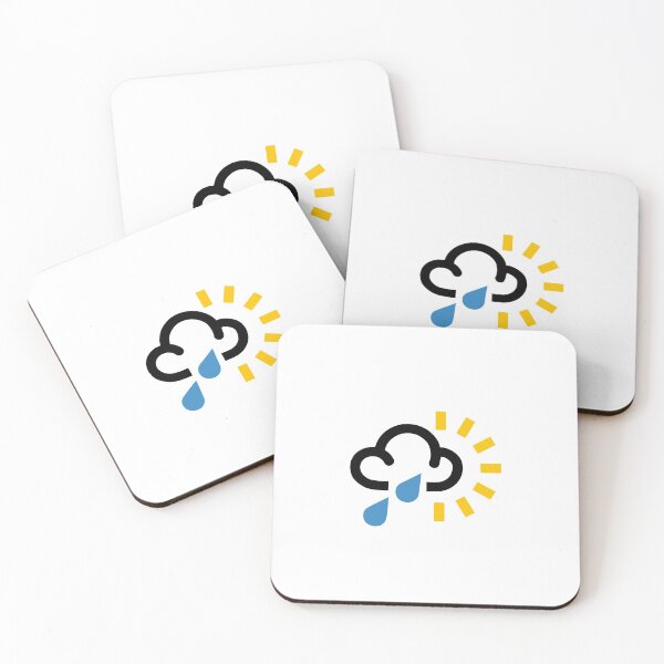 Item preview, Rain and Sun !?, Weather Forecast Symbol - Weather Forecaster TV News Signs, Unusual, Retro, Funny Different Design designed and sold by granimatedesign.