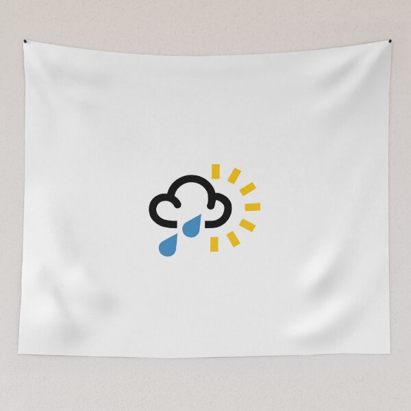 Item preview, Rain and Sun !?, Weather Forecast Symbol - Weather Forecaster TV News Signs, Unusual, Retro, Funny Different Design designed and sold by granimatedesign.