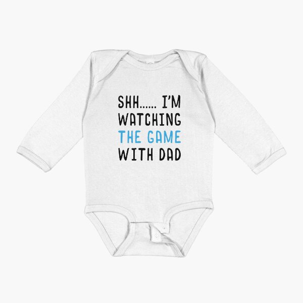 Item preview, Shh I'm watching The Game With Dad - Newborn Outfit Cute Bodysuit designed and sold by T-shirt For You.