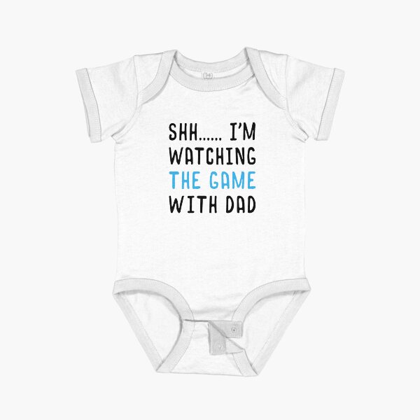 Item preview, Shh I'm watching The Game With Dad - Newborn Outfit Cute Bodysuit designed and sold by T-shirt For You.