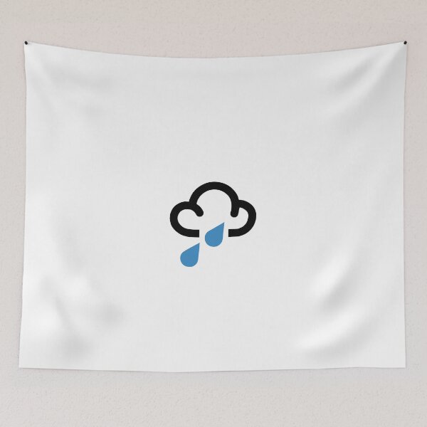 Item preview, Heavy Rain, Weather Forecast Symbol - Weather Forecaster TV News Signs, Unusual, Retro, Different Design designed and sold by granimatedesign.