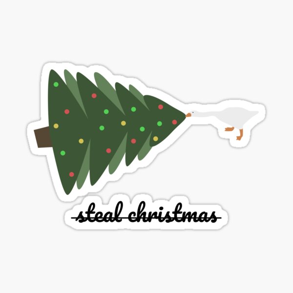Untitled Goose Game - Christmas Edition Sticker