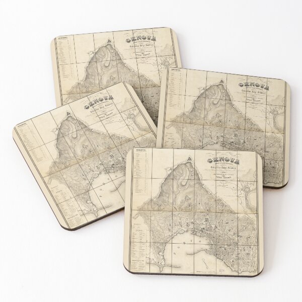 Item preview, Map of Genoa, Italy (1853) designed and sold by allhistory.
