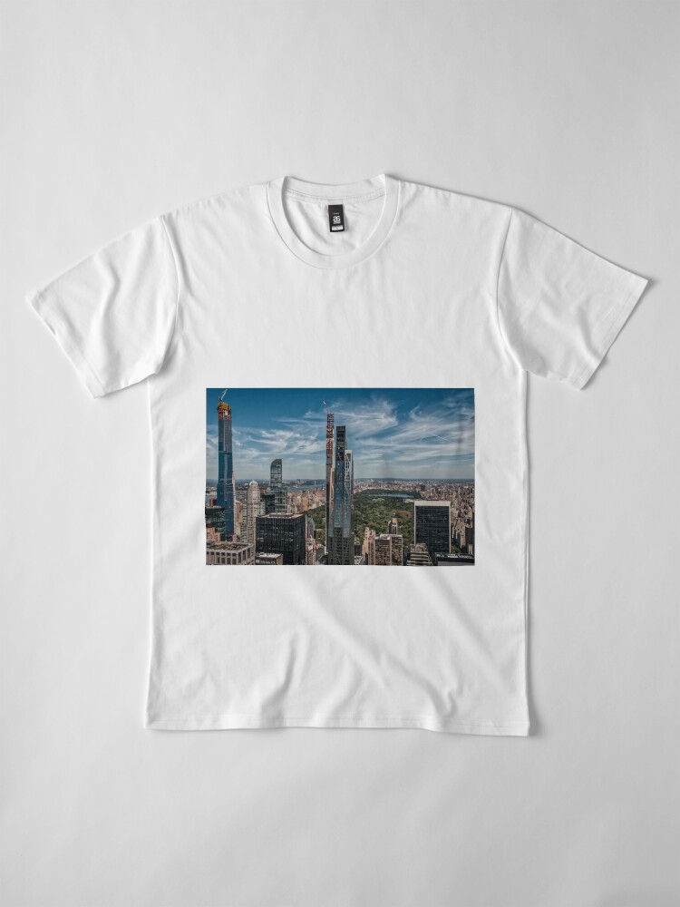 Thumbnail 4 of 6, Premium T-Shirt, A view from the top. designed and sold by Scooterbob.