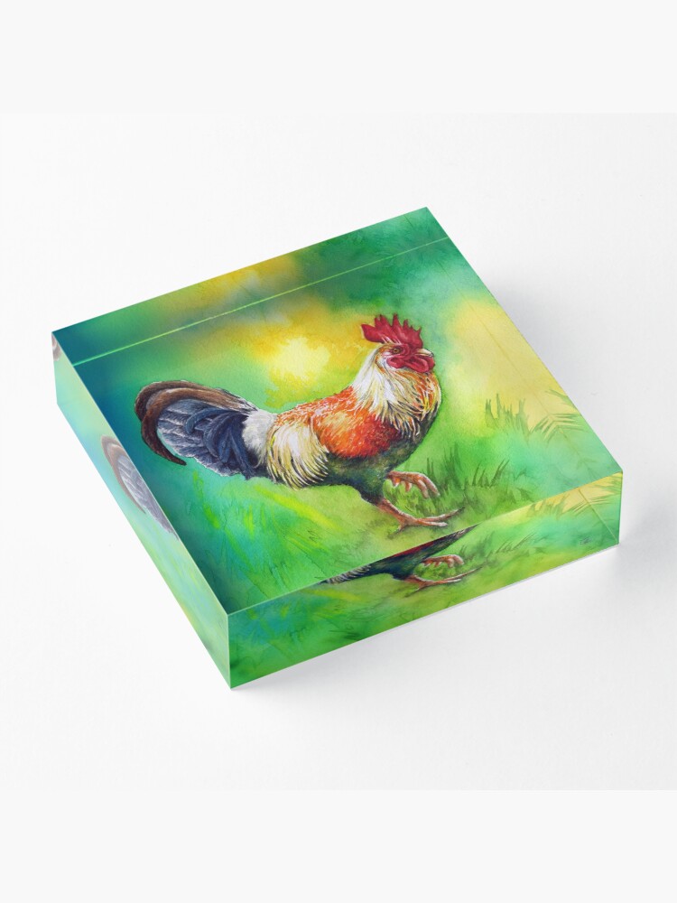 Alternate view of Rooster Strut Acrylic Block