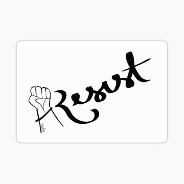 Resist! Sticker