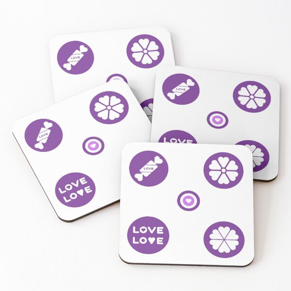 Item preview, Five Purple Hearts and Sayings designed and sold by Designs24U.