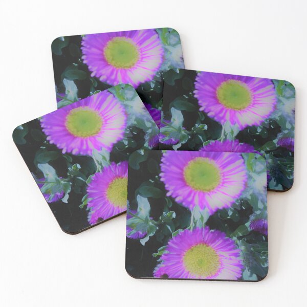 Item preview, Radioactive ultraviolet daisy-esque flowers designed and sold by By-Moi.