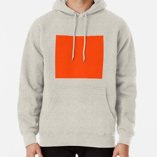 fluorescent orange hoodie