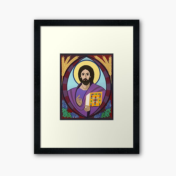 Icon of Christ Pantokrator Framed Art Print