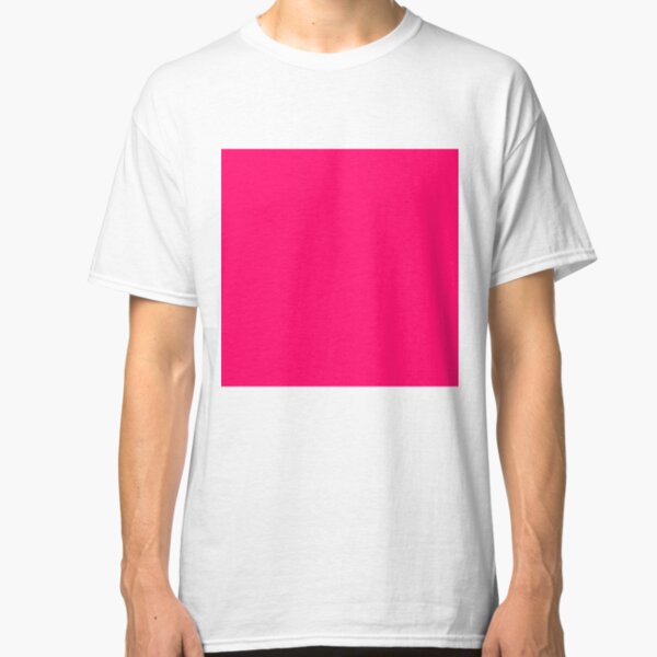 camiseta rosa fluorescente