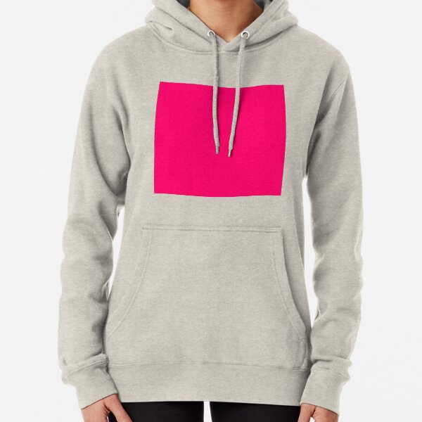 fluorescent pink hoodie