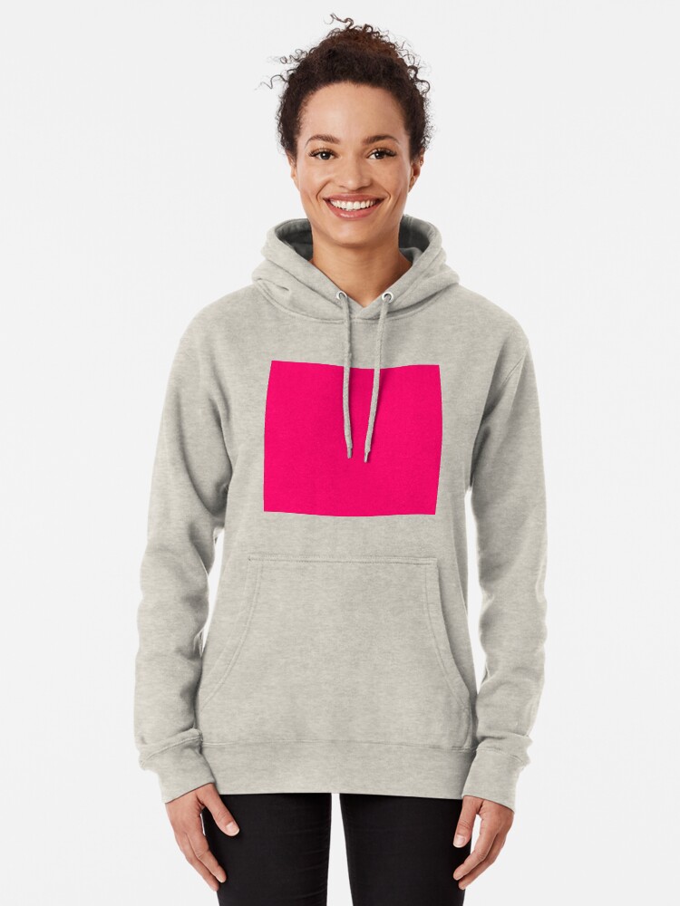 fluorescent pink hoodie