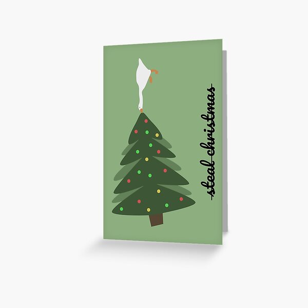 Untitled Goose Game - Christmas Edition Greeting Card