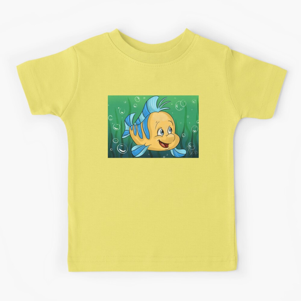 Yellow and Blue Fish Cartoon | Kids T-Shirt