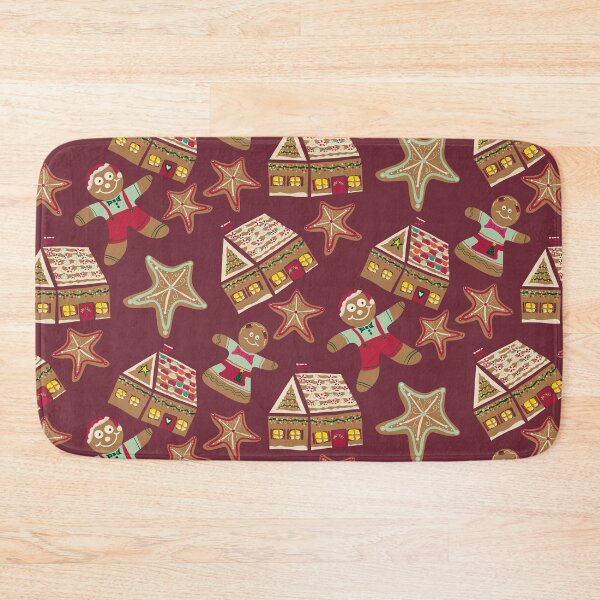 Item preview, Holiday Delights Gingerbread Cookies Houses Star Brown, purple, Teal, Red, Green designed and sold by Sheri42.