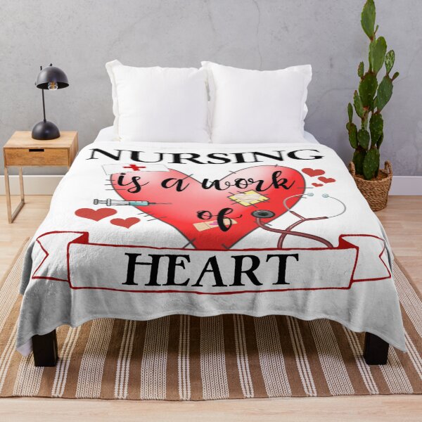 Item preview, Nursing Is a Work of Heart designed and sold by Jenn Graham.