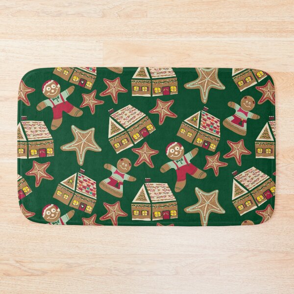 Item preview, Holiday Delights Gingerbread Cookies Houses Star Brown, green, Teal, Red, Green designed and sold by Sheri42.