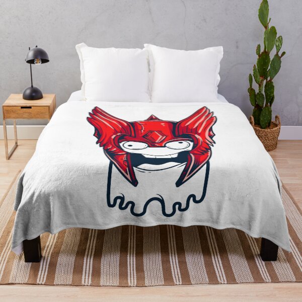 Item preview, Crazy funny viking ghost emoji Insane Red designed and sold by aventi24.