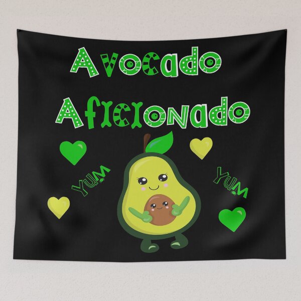 Item preview, Avocado Aficionado sweet graphic design for Avocado Lovers, Vegans and Vegetarians  designed and sold by Iskybibblle.